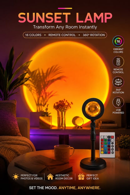 Sunset projection lamp