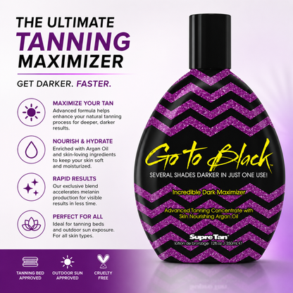 Supre Tan Go To Black – Advanced Dark Tanning